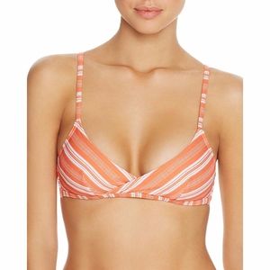 MINKPINK Striped Wireless Bralette Bikini Top